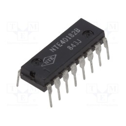 1 pcs x NTE Electronics - NTE40182B - IC: digital, Look-Ahead Carry Generator, CMOS, THT, DIP16, 3÷18VDC