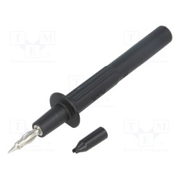1 pcs x STu00c4UBLI - 66.9112-21 - Probe tip, 32A, black, Tip diameter: 4mm, Socket size: 4mm