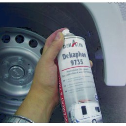 Dekaphon spray for wooden trailer chassis