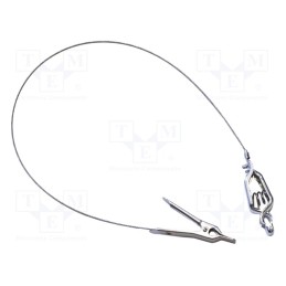 1 pcs x MUELLER ELECTRIC - AI-000443 - Ground/earth cable, both sides,aligator clip, Len: 0.46m