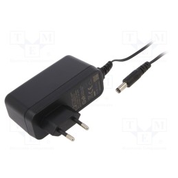 1 pcs x XP POWER - VEL36US240-EU-JA - Power supply: switched-mode, plug, 24VDC, 1.5A, 36W, Plug: EU, 87%