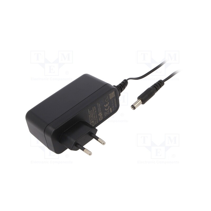 1 pcs x XP POWER - VEL36US240-EU-JA - Power supply: switched-mode, plug, 24VDC, 1.5A, 36W, Plug: EU, 87%