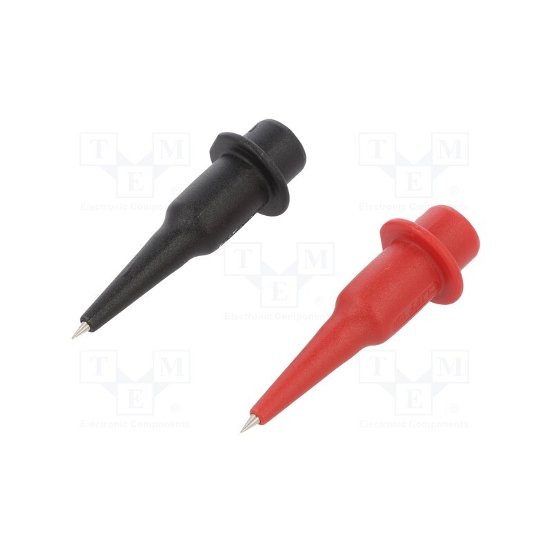 1 set x CLIFF - FCR19505RB - Probe tip, 10A, 1kV, red and black, Socket size: 4mm