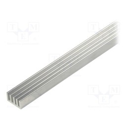 1 pcs x FISCHER ELEKTRONIK - SK 632 1000 AL - Heatsink: extruded, grilled, natural, L: 1000mm, W: 19mm, H: 10mm