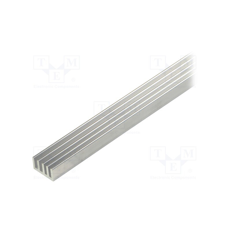1 pcs x FISCHER ELEKTRONIK - SK 632 1000 AL - Heatsink: extruded, grilled, natural, L: 1000mm, W: 19mm, H: 10mm