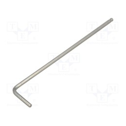 1 pcs x BAHCO - SS324-2 - Wrench, hex key,spherical, HEX 2mm, Overall len: 85mm, long