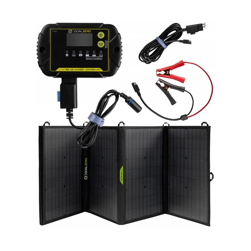 12v AGM lithium battery charger and 100w panel
