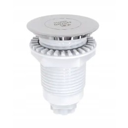 Pneumatic switch for aero hydro massage, chrome