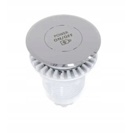 Pneumatic switch for aero hydro massage, chrome