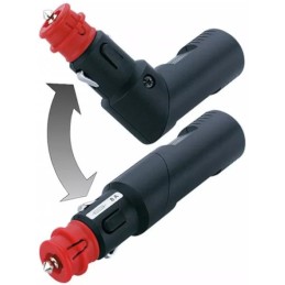 Angle plug, cigarette lighter socket plug pro car 8a 12 24v