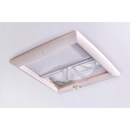 Roof window with vent motorized thule fan