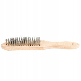 6-row wire brush, wood, toptools grip