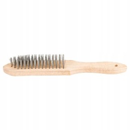 6-row wire brush, wood, toptools grip