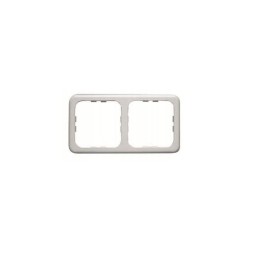 Schuko socket frame 230v, double white
