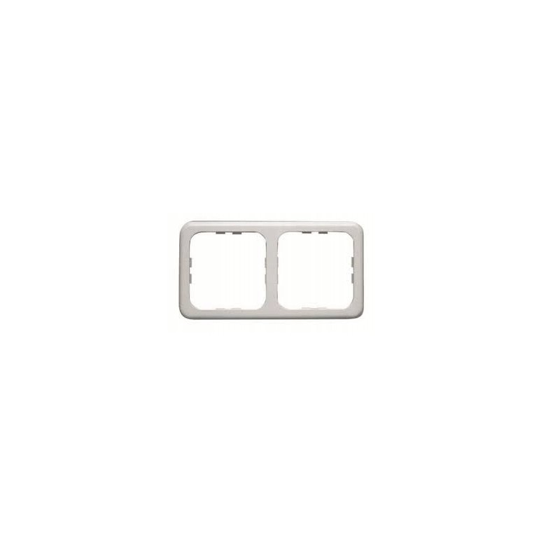 Schuko socket frame 230v, double white