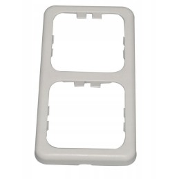 Schuko socket frame 230v, double white