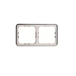 Schuko socket frame 230v, double white