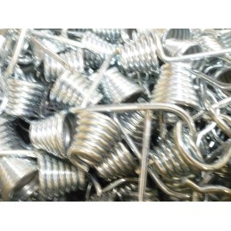 Expander hook, rubber ropes, 10 mm, 50 pieces, galvanized