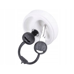 Water filler cap with a lock and 2 keys, white, in the sts system