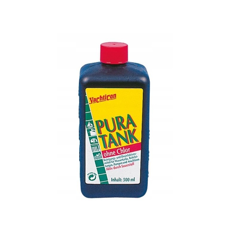 Puratank tank cleaning liquid with clean water