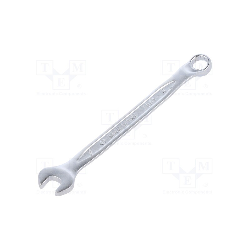 1 pcs x KING TONY - 1063-08 - Wrench, bent,combination spanner, 8mm, Chrom-vanadium steel
