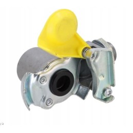 Yellow M16 Wabco hard pneum connector with filter