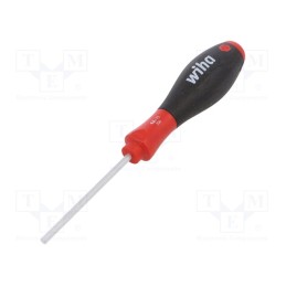 1 pcs x WIHA - 26192 - Screwdriver, hex key, HEX 4mm, SoftFinish®, Blade length: 75mm
