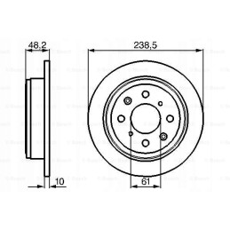 Bosch brake disc 0 986 478 350