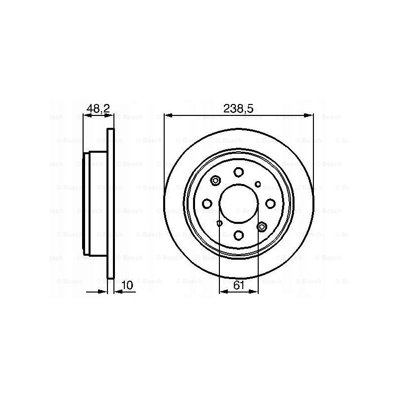 Bosch brake disc 0 986 478 350