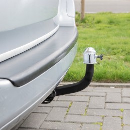 Lockable tow ball cap cover, chrome