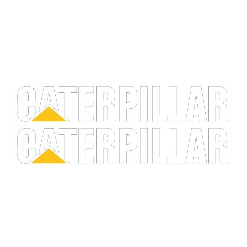 Caterpillar logo inscription sticker up to 12cm 2 pcs