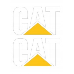 Caterpillar logo inscription sticker up to 15cm 2 pcs