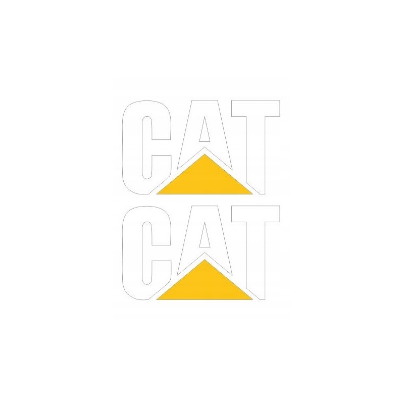 Caterpillar logo inscription sticker up to 15cm 2 pcs