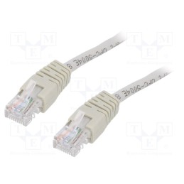 1 pcs x GEMBIRD - PP12-15M - Patch cord, U/UTP, 5e, stranded, CCA, PVC, grey, 15m, 26AWG