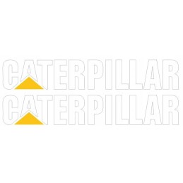 Caterpillar logo inscription sticker up to 20cm 2 pcs
