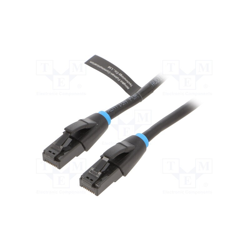 1 pcs x VENTION - IBKBQ - Patch cord, U/UTP, 6, OFC, PVC, black, 20m, RJ45 plug,both sides