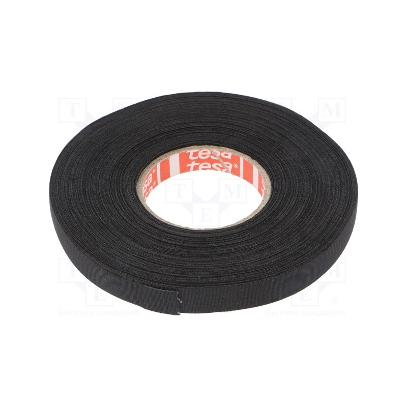 1 pcs x TESA - 51026-00001-00 - Tape: textile, W: 9mm, L: 25m, Thk: 260um, Automotive, rubber, black