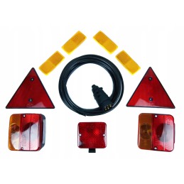 Set of rear lamps, combined reflectors, 7-pin cable