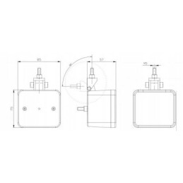 Set of rear lamps, combined reflectors, 7-pin cable