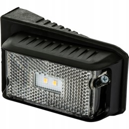 White DPT15 LED marker lamp with holder and cable