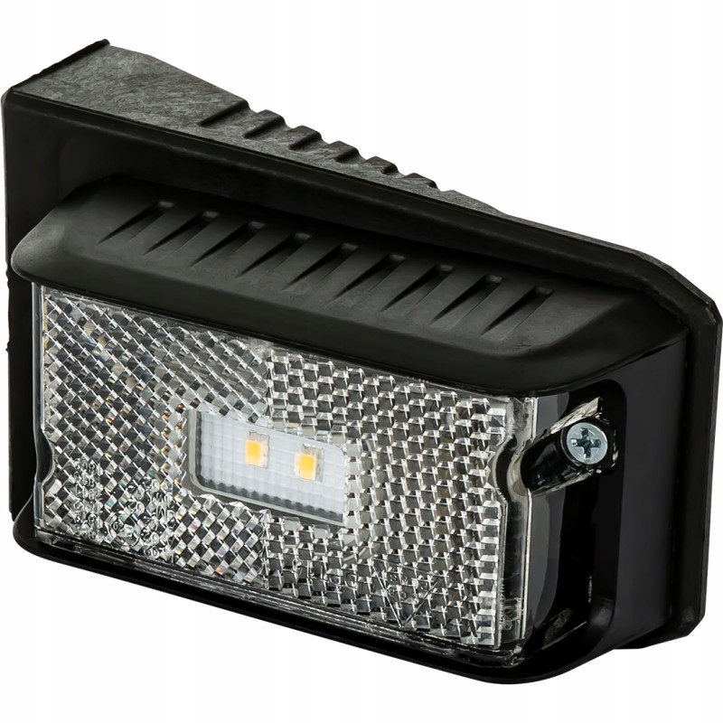 White DPT15 LED marker lamp with holder and cable