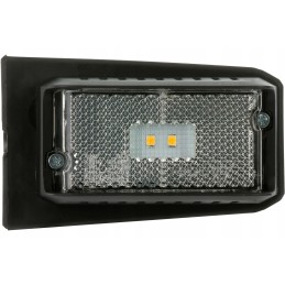 White DPT15 LED marker lamp with holder and cable