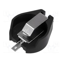 1 pcs x KEYSTONE - 1064 -AS - Socket, Batt.no: 1, horizontal,SMT, H: 9.9mm, Ø: 20mm