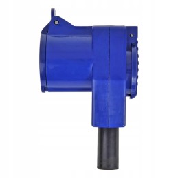 CEE adapter plug, right angle connector with socket