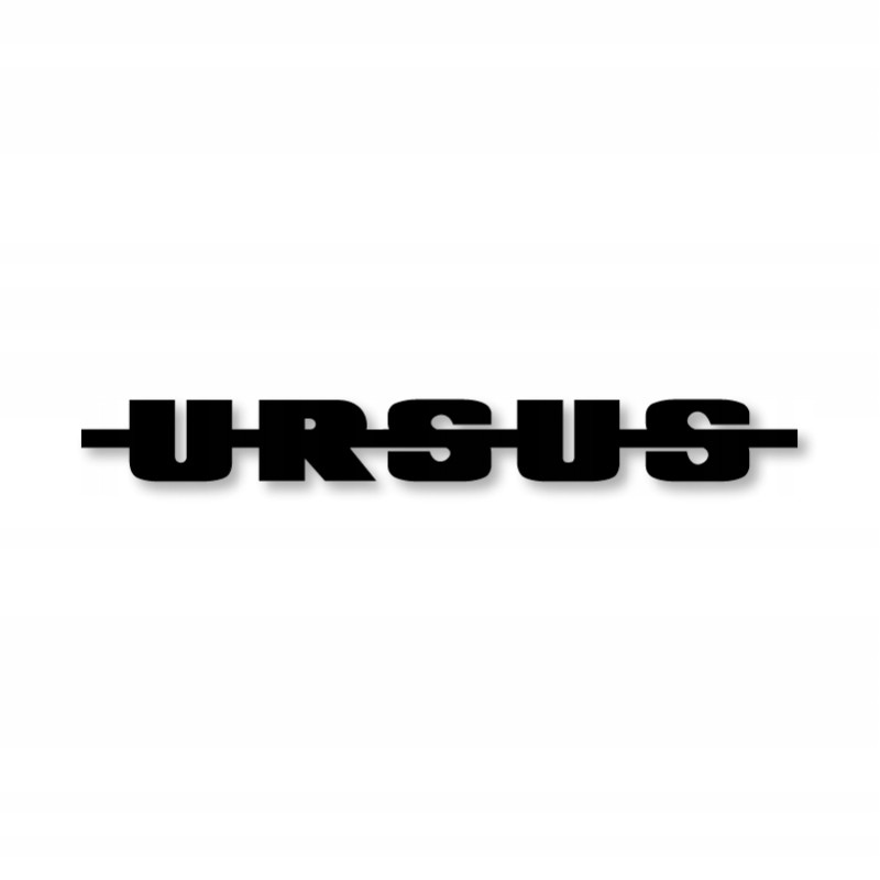 Sticker inscription Ursus emblem up to 20cm, 2 pcs, black