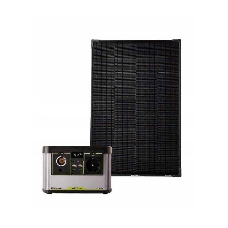 Mobile silent odorless solar generator 13ah 4x4