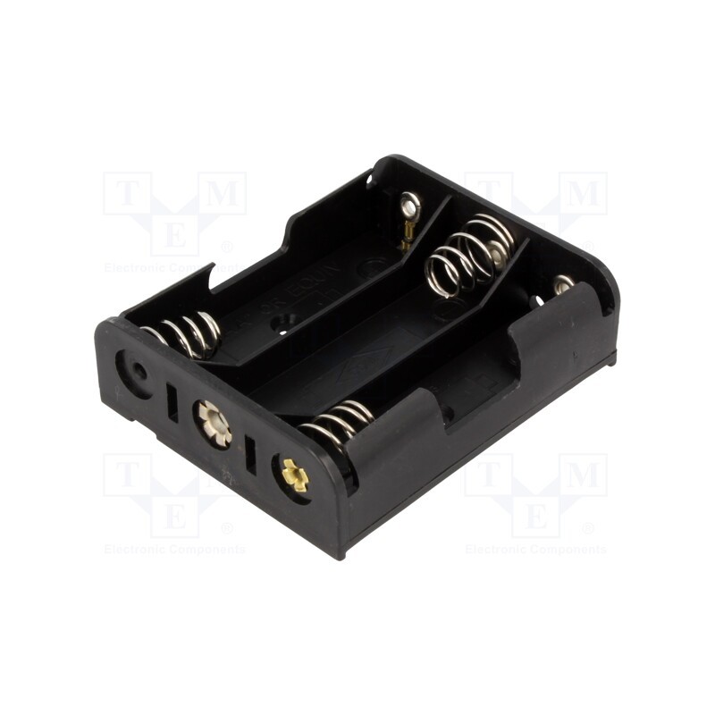 1 pcs x KEYSTONE - 2475 - Holder, AA,R6, Batt.no: 3, on panel, 6F22 type