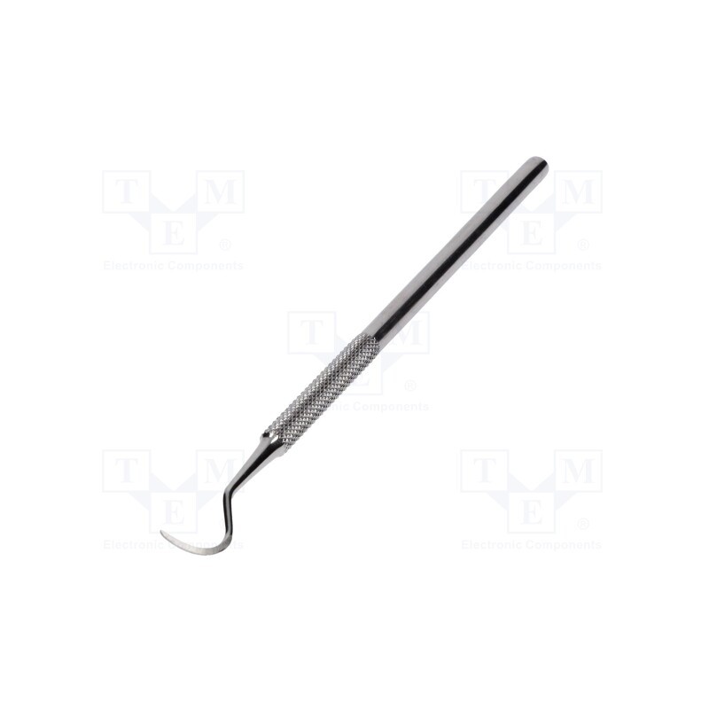 1 pcs x IDEAL-TEK - MPTSP4 - Tool: scraper, stainless steel, L: 150mm, Blade tip shape: hook