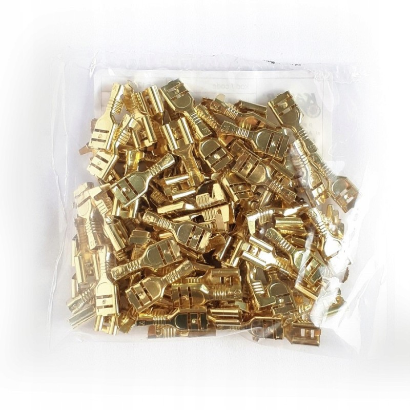 100 x connectors f 2 5 100pcs female sleeves set, electric set