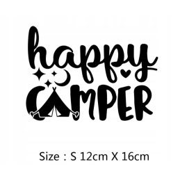 Happy camper i love camping sticker